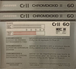 Compact Cassette Sonovox Cr II 60 Type II Chrome 1985 Portugal