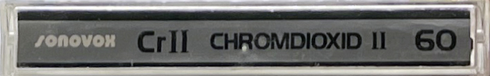 Compact Cassette Sonovox Cr II 60 Type II Chrome 1985 Portugal