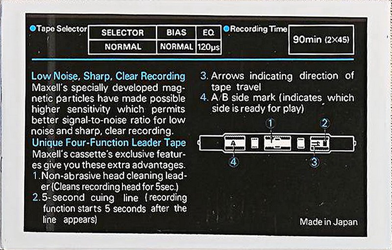 Compact Cassette: Maxell / Hitachi Maxell - LN 90