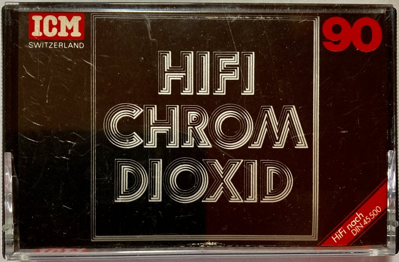 Compact Cassette ICM HIFI Chrom Dioxid 90 Type II Chrome 1978 Europe