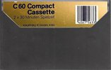 Compact Cassette Tristar 60 "Super Chrom" Type II Chrome 1984 Germany