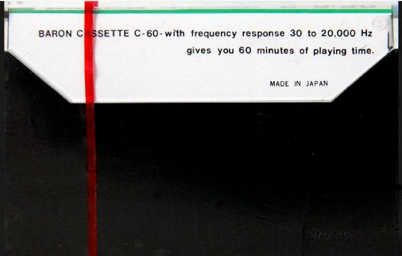 Compact Cassette Baron 60 Type I Normal 1976 Japan