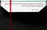 Compact Cassette Baron 60 Type I Normal 1976 Japan