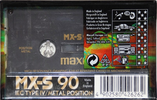 Compact Cassette Maxell MX-S 90 Type IV Metal 1998 Europe