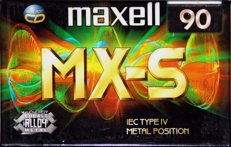 Compact Cassette Maxell MX-S 90 Type IV Metal 1998 Europe