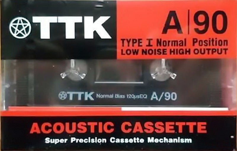 Compact Cassette TTK 90 Type I Normal Hong Kong