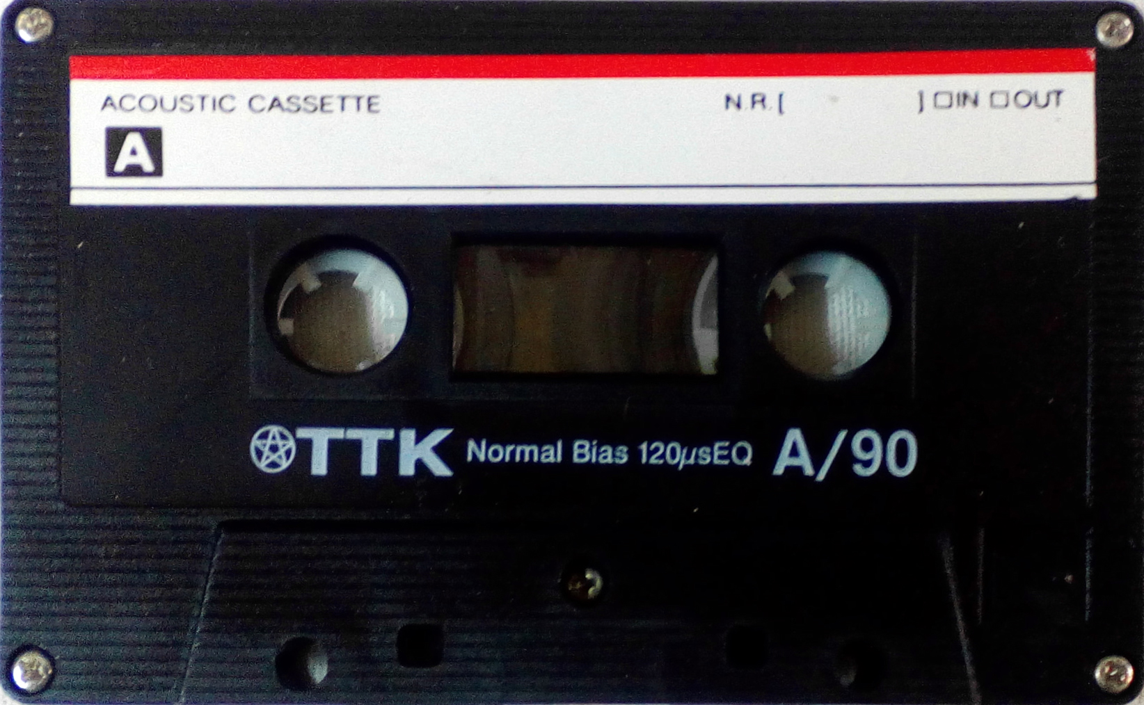 Compact Cassette TTK A 90 Type I Normal 1986 Worldwide