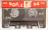 Compact Cassette AXIA Box 2 64 "BOX2A 64" Type II Chrome 1995 Japan