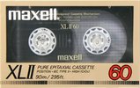 Compact Cassette Maxell XLII 60 Type II Chrome 1986 USA