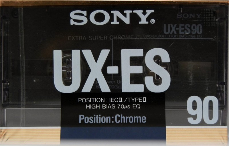 Compact Cassette Sony UX-ES 90 Type II Chrome 1988 Europe