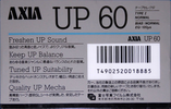 Compact Cassette AXIA UP 60 "UP 60" Type I Normal 1988 Japan