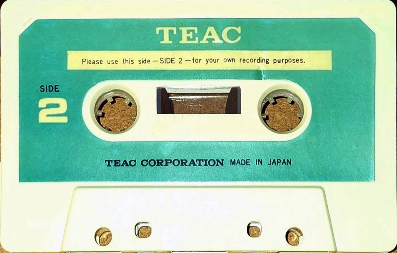Compact Cassette Teac "GMD-1010" Demonstration Tape 1978 Japan