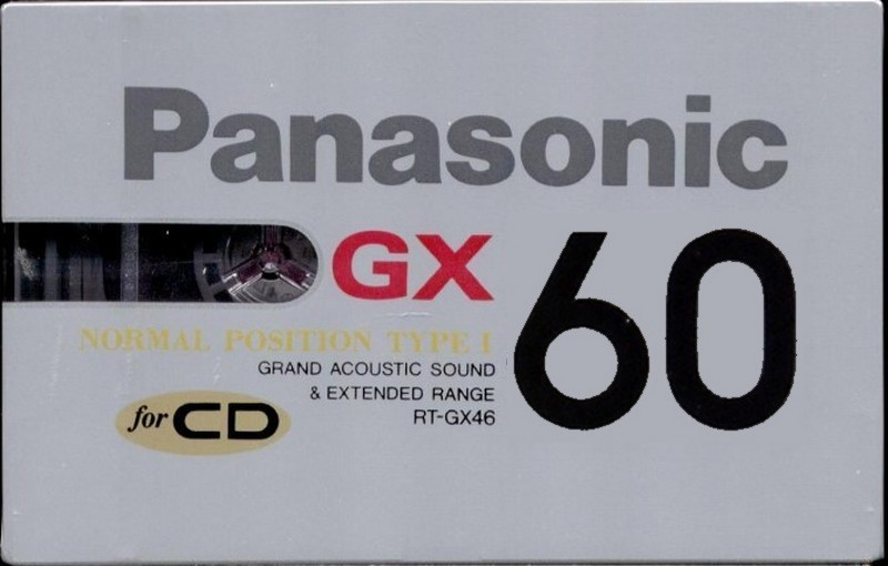 Compact Cassette Panasonic GX 60 "RT-GX60" Type I Normal 1989 Japan