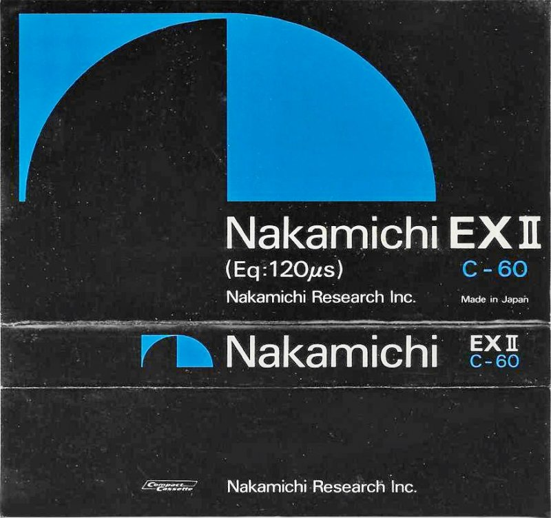 Compact Cassette Nakamichi EX II 60 Type I Normal 1978 Japan
