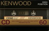 Compact Cassette Kenwood CD 60 Type II Chrome 1985 Japan