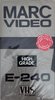 VHS, Video Home System Marc 240 Type I Normal Europe