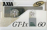 Compact Cassette AXIA GT-Ix 60 "GT-1x W 60" Type I Normal 1989 Japan