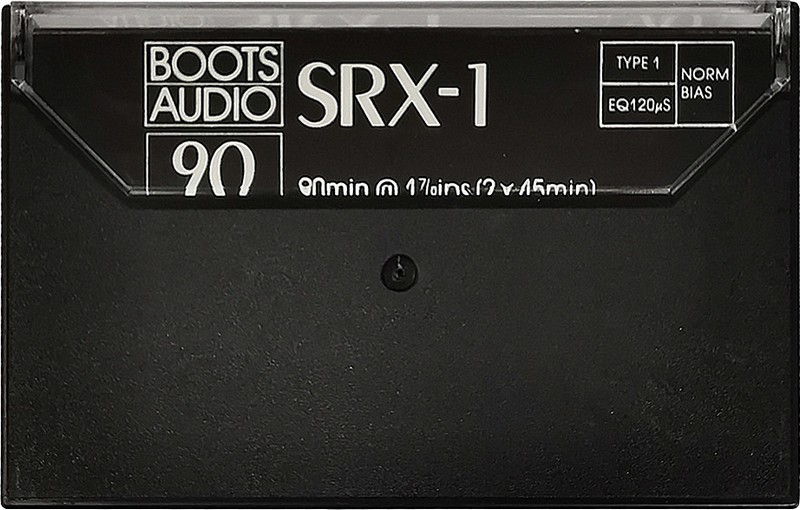 Compact Cassette Boots / Boots Audio SRX-1 90 Type I Normal 1984 UK