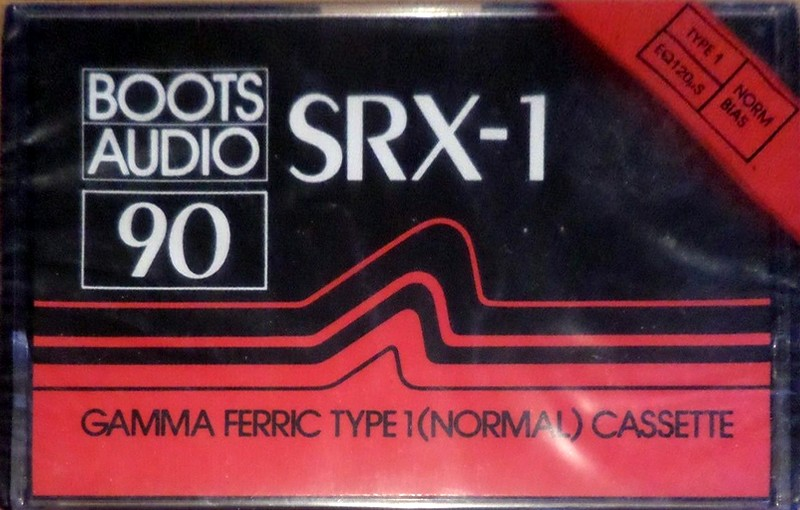 Compact Cassette Boots / Boots Audio SRX-1 90 Type I Normal 1984 UK