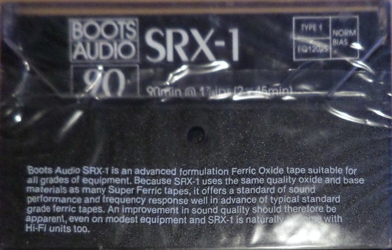 Compact Cassette:  Boots Audio - SRX-1 90