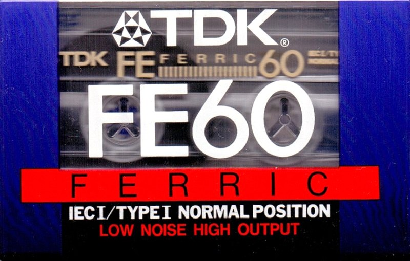 Compact Cassette TDK FE 60 "FE-60EB" Type I Normal 1997 Europe