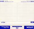 Compact Cassette TDK FE 60 "FE-60EB" Type I Normal 1997 Europe