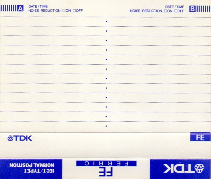 Compact Cassette: TDK  - FE 60