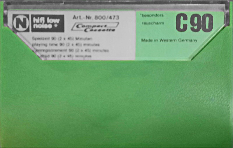 Compact Cassette Neckermann 90 "№ 800/473" Type I Normal 1975 Europe