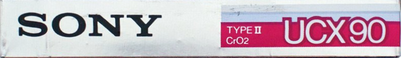 Compact Cassette Sony UCX 90 Type II Chrome 1985 USA