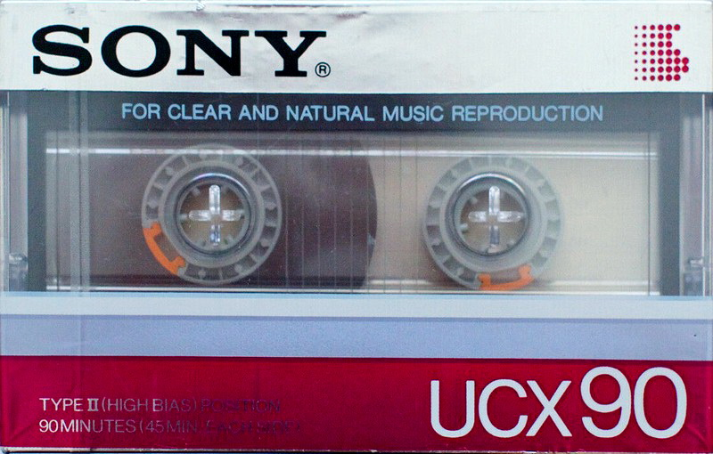 Compact Cassette Sony UCX 90 Type II Chrome 1985 USA