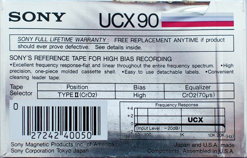 Compact Cassette: Sony  - UCX 90