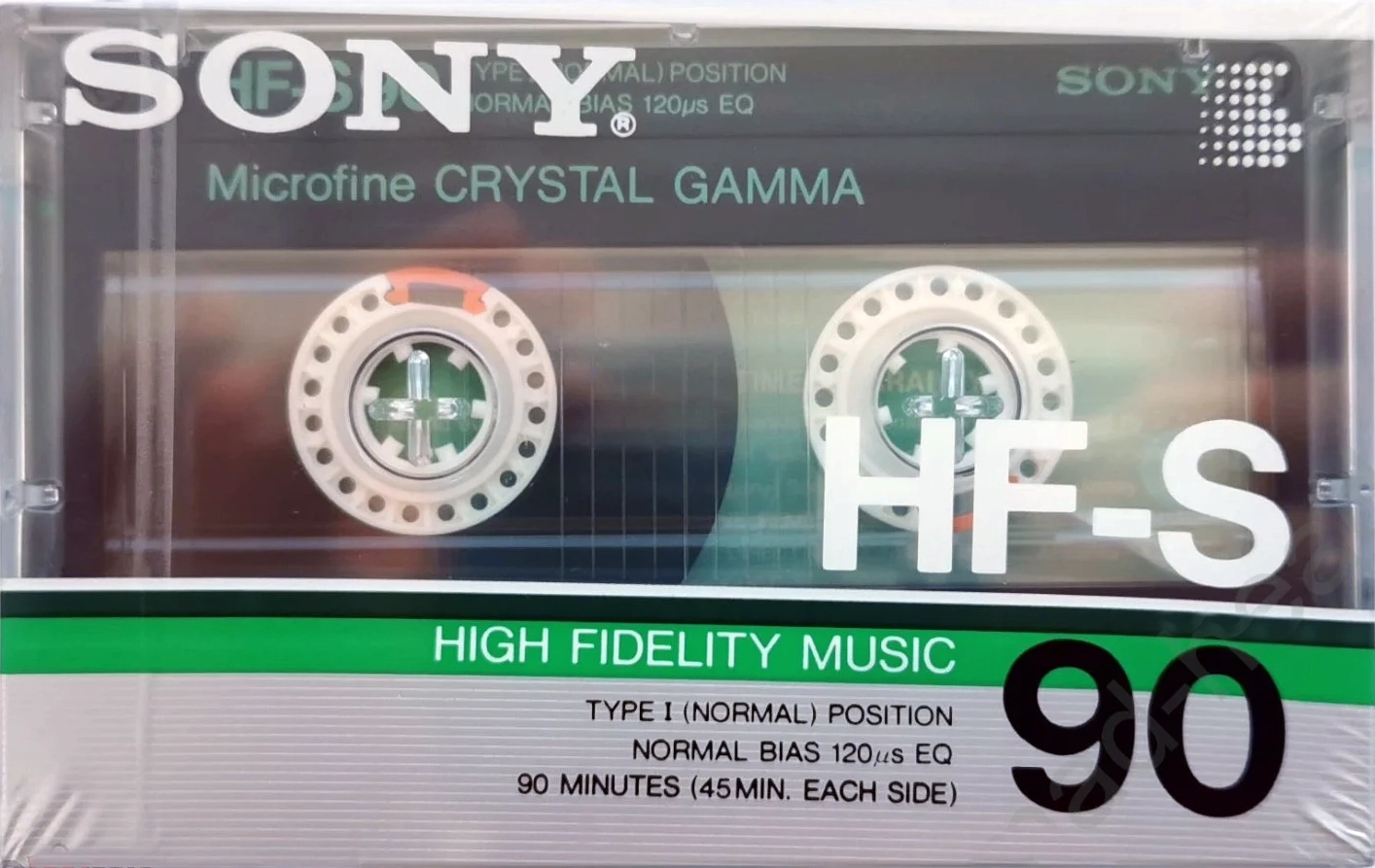 Compact Cassette Sony HF-S 90 Type I Normal 1986 USA