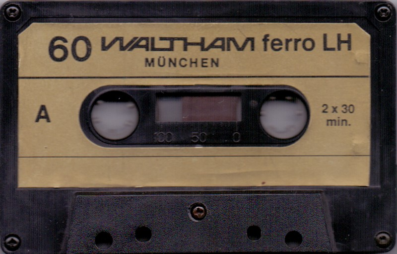 Compact Cassette: Unknown Waltham -  60