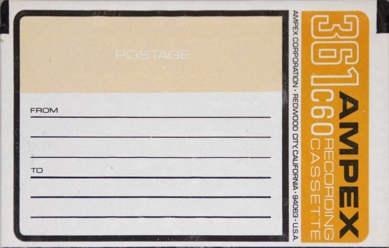 Compact Cassette Ampex 361 60 Type I Normal 1969 USA