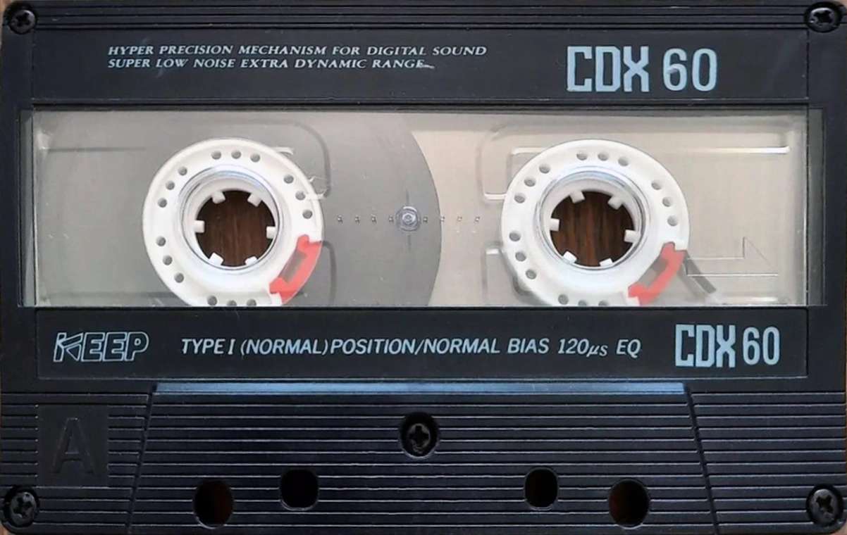 Compact Cassette KEEP CDX 60 Type I Normal 1990 Japan