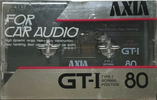 Compact Cassette AXIA GT-I 80 "For Car Audio" Type I Normal 1985 Japan