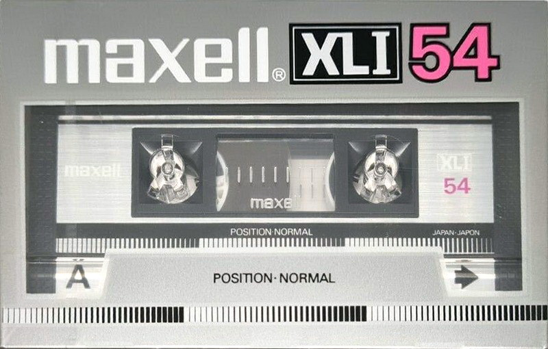 Compact Cassette Maxell XLI 54 Type I Normal 1985 Japan