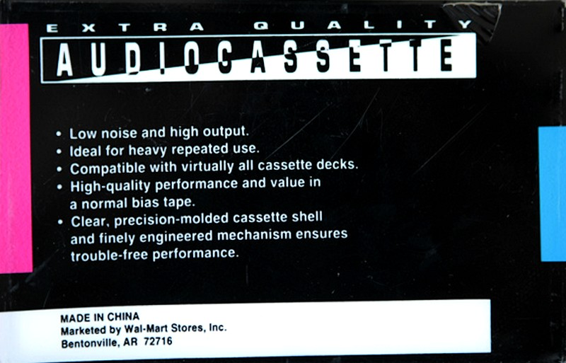 Compact Cassette Walmart 90 Type I Normal USA