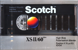 Compact Cassette Scotch XS II 60 Type II Chrome 1990 Worldwide