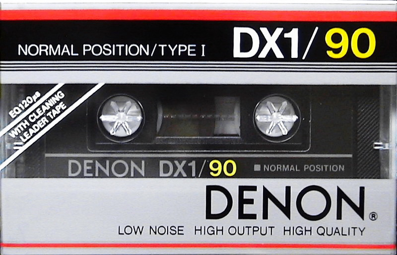 Compact Cassette Denon DX1 90 Type I Normal 1983 Europe