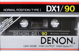 Compact Cassette Denon DX1 90 Type I Normal 1983 Europe