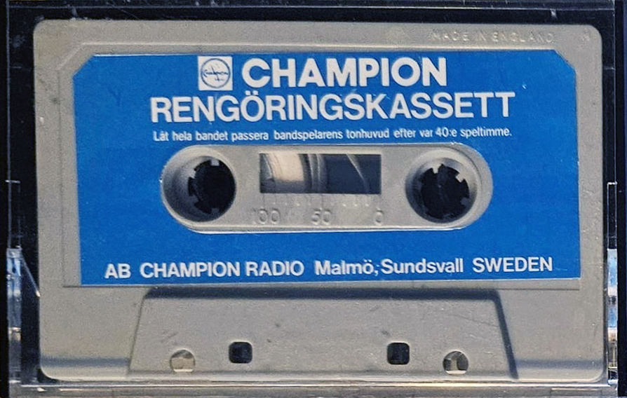 Compact Cassette Champion Cleaning Cassette Sweden