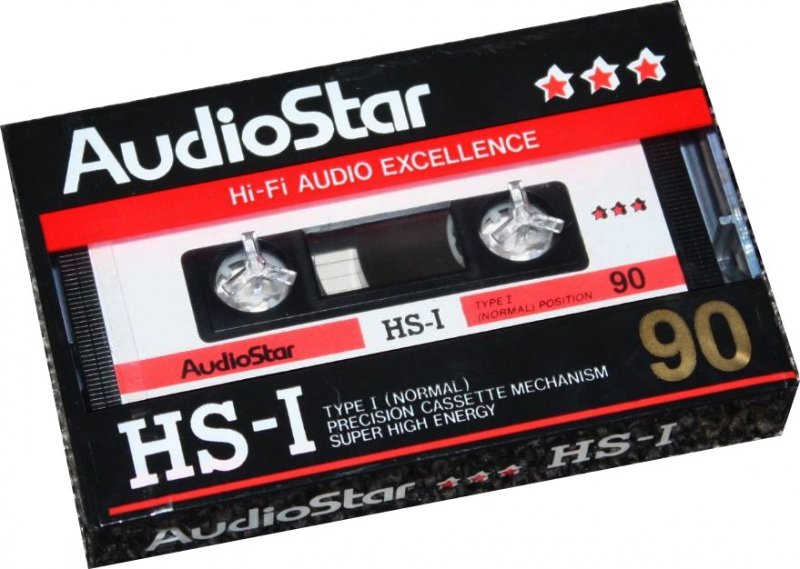 Compact Cassette Audio Star HS-I 90 Type I Normal 1988 Europe