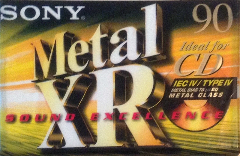 Compact Cassette Sony Metal-XR 90 "C-90 MTLXRD" Type IV Metal 1999 Europe