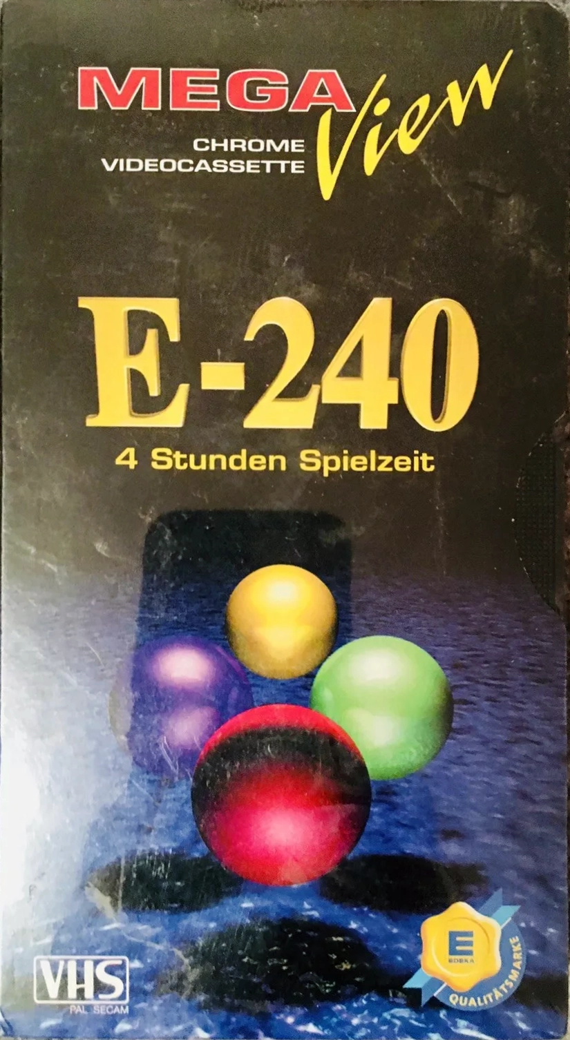 VHS, Video Home System Mega View 240 Type II Chrome 2000 Germany