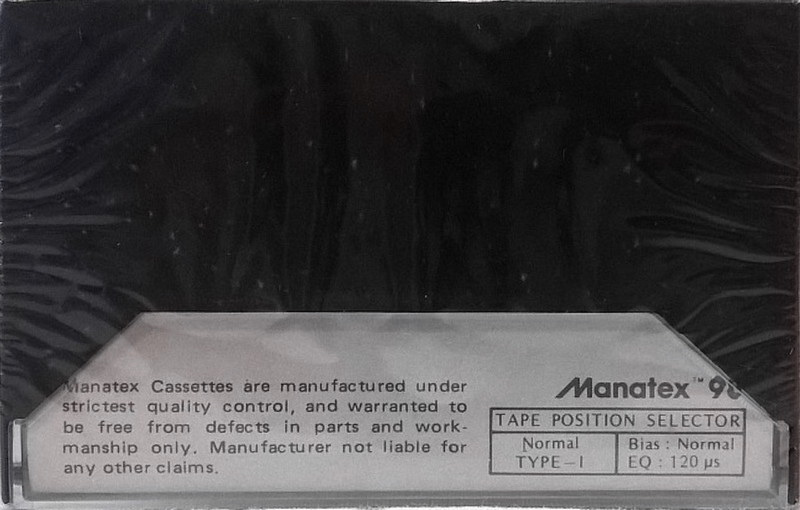 Compact Cassette: Unknown Manatex -  90