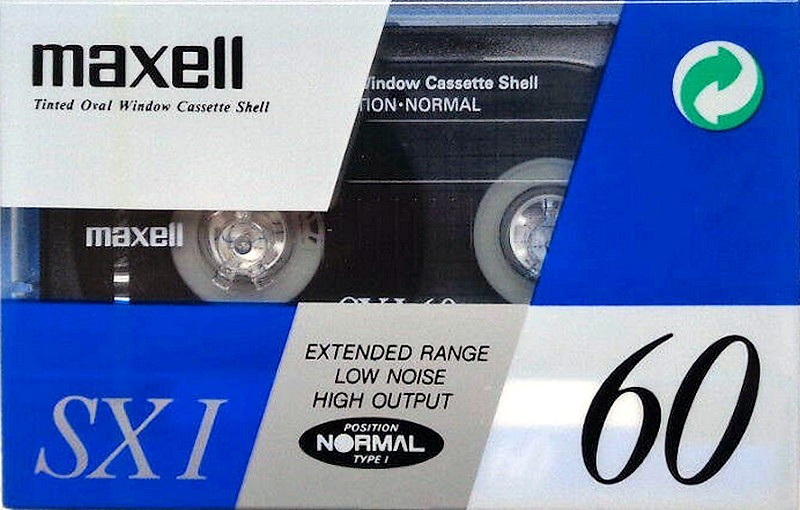 Compact Cassette Maxell SX 60 "SX I" Type I Normal 1991 Europe
