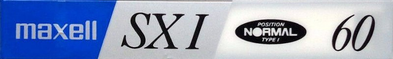 Compact Cassette Maxell SX 60 "SX I" Type I Normal 1991 Europe