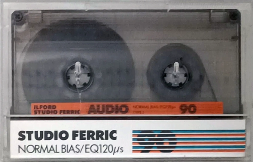Compact Cassette Ilford 90 "Studio Ferric" Type I Normal 1982 Europe