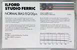 Compact Cassette Ilford 90 "Studio Ferric" Type I Normal 1982 Europe